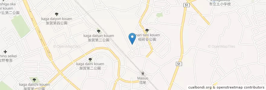 Mapa de ubicacion de ますお幼稚園 en 日本, 千葉県, 柏市.