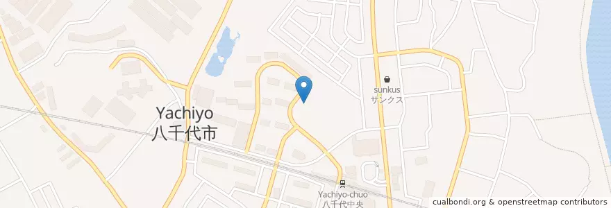 Mapa de ubicacion de ゆりのき台保育園 en اليابان, 千葉県, 八千代市.