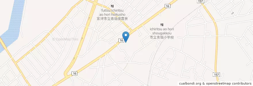 Mapa de ubicacion de 三友会三枝病院 en Japan, 千葉県, 富津市.