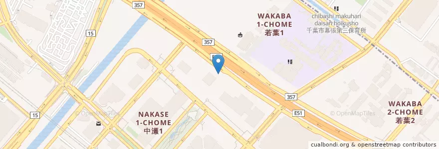 Mapa de ubicacion de 住友ケミカルビル内郵便局 en Japón, Prefectura De Chiba, Chiba, 美浜区.