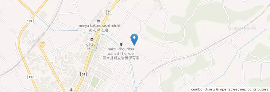 Mapa de ubicacion de 佐倉市八街市酒々井町消防組合酒々井消防署 en اليابان, 千葉県, 印旛郡, 酒々井町.