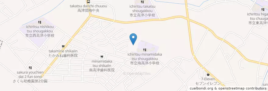 Mapa de ubicacion de 八千代富士幼稚園 en 日本, 千葉県, 八千代市.