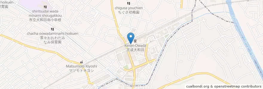 Mapa de ubicacion de 八千代警察署大和田駅前交番 en 일본, 지바현, 八千代市, 花見川区.
