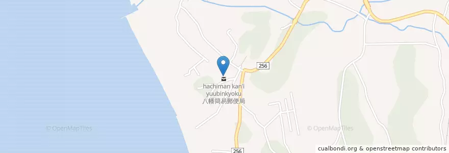 Mapa de ubicacion de 八幡簡易郵便局 en Япония, Тиба, 富津市.