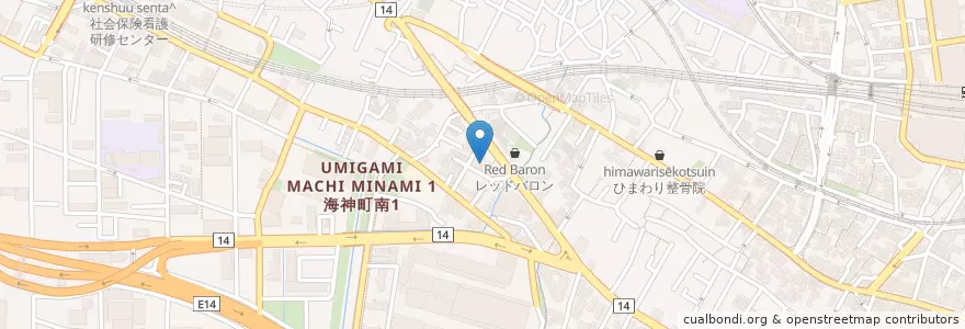 Mapa de ubicacion de 千葉地方法務局船橋支局 en اليابان, 千葉県, 船橋市.