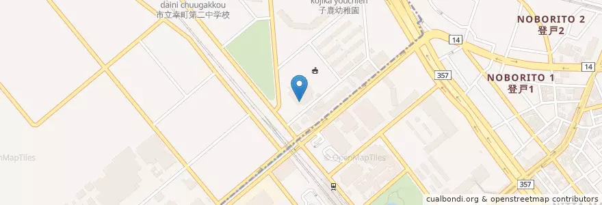 Mapa de ubicacion de 千葉市保健所 en Japan, Chiba Prefecture, Chiba, Mihama Ward.