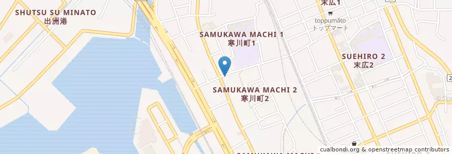 Mapa de ubicacion de 千葉市場前郵便局 en Japan, Präfektur Chiba, 千葉市, 中央区.