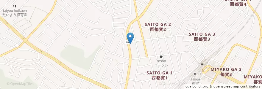 Mapa de ubicacion de 千葉市若葉図書館西都賀分館 en اليابان, 千葉県, 千葉市, 若葉区.