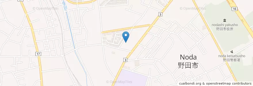 Mapa de ubicacion de 千葉県野田健康福祉センター en 日本, 千葉県, 野田市.