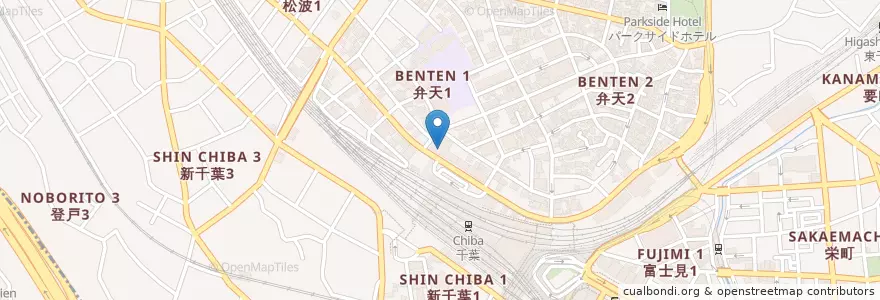 Mapa de ubicacion de 千葉社会保険事務局 en 日本, 千葉県, 千葉市, 中央区.