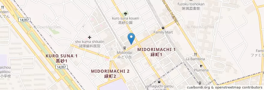 Mapa de ubicacion de 千葉緑町郵便局 en 일본, 지바현, 千葉市, 稲毛区.