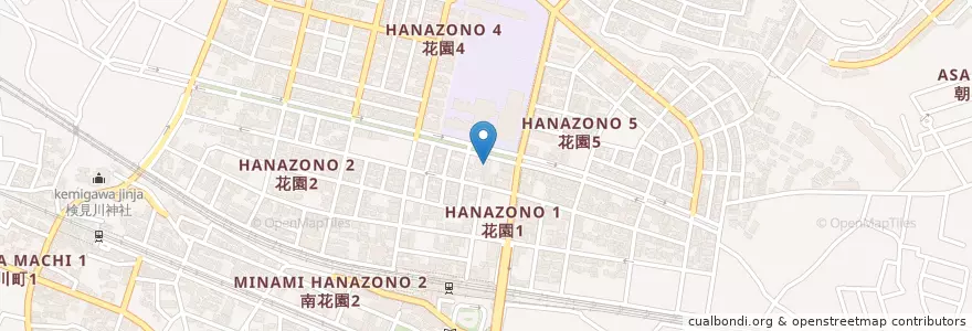 Mapa de ubicacion de 千葉花園郵便局 en 일본, 지바현, 千葉市, 花見川区.