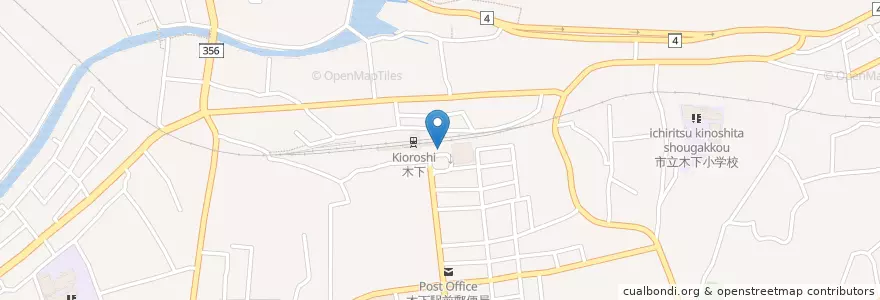 Mapa de ubicacion de 印西警察署木下駅前交番 en اليابان, 千葉県, 印西市.