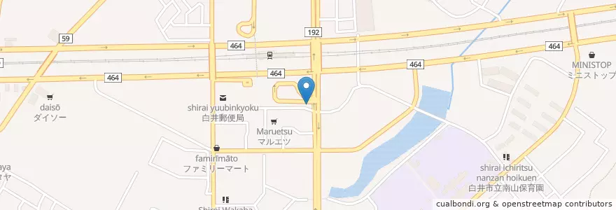 Mapa de ubicacion de 印西警察署白井駅前交番 en Japonya, 千葉県.
