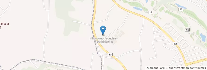 Mapa de ubicacion de 季美の森幼稚園 en 日本, 千葉県, 大網白里市.