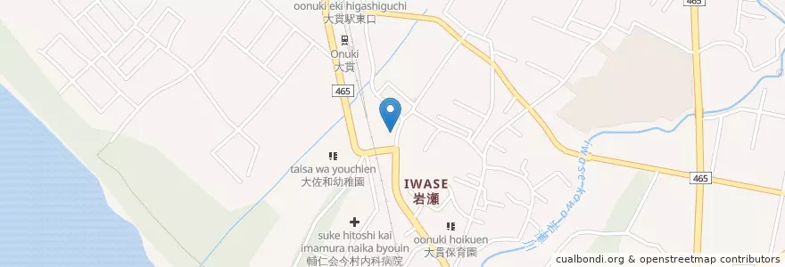 Mapa de ubicacion de 富津警察署大佐和駐在所 en Japan, Präfektur Chiba, 富津市.
