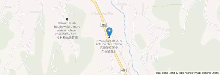 Mapa de ubicacion de 富津警察署小久保駐在所 en Jepun, 千葉県, 富津市.