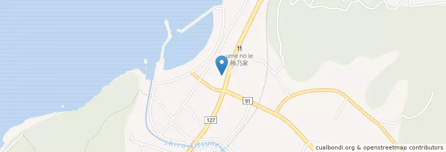 Mapa de ubicacion de 宮津警察署竹岡駐在所 en Japon, Préfecture De Chiba, 富津市.