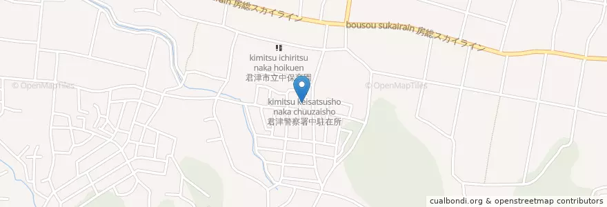 Mapa de ubicacion de 小糸郵便局 en Japon, Préfecture De Chiba, 君津市.
