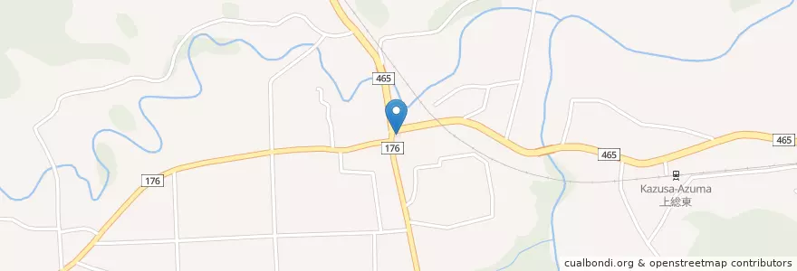 Mapa de ubicacion de 山田郵便局 en 日本, 千葉県, いすみ市.