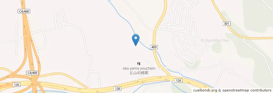Mapa de ubicacion de 東金市立丘山小学校 en Giappone, Prefettura Di Chiba, 東金市.