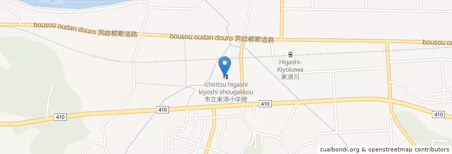 Mapa de ubicacion de 木更津市立東清小学校 en 일본, 지바현, 木更津市.
