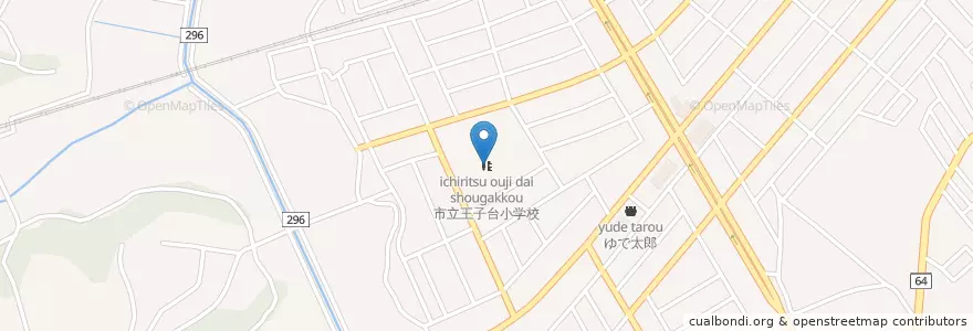 Mapa de ubicacion de 佐倉市立王子台小学校 en Jepun, 千葉県, 佐倉市.
