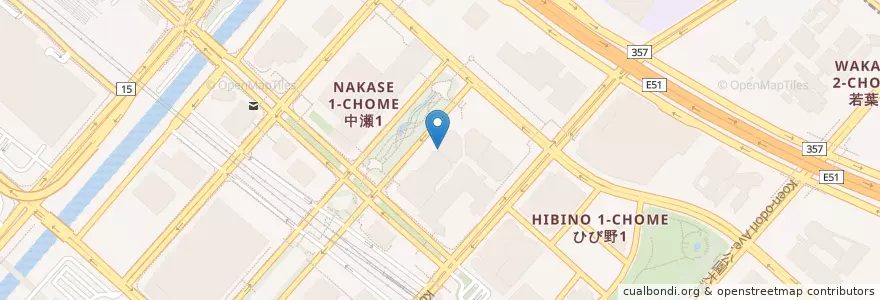 Mapa de ubicacion de 幕張テクノガーデン内郵便局 en Jepun, 千葉県, 千葉市, 美浜区.