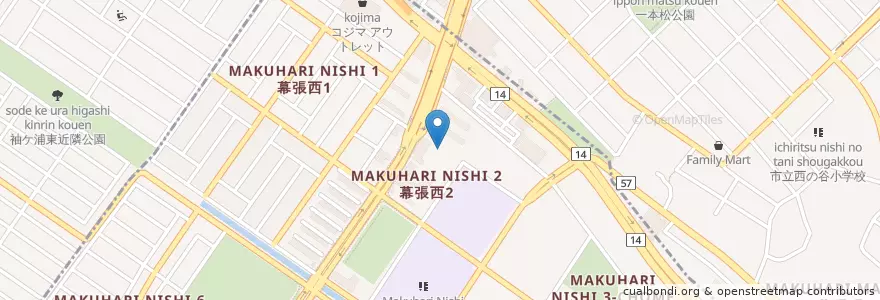 Mapa de ubicacion de 幕張海浜保育園 en Giappone, Prefettura Di Chiba, 習志野市, 千葉市, 美浜区.