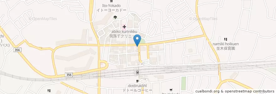 Mapa de ubicacion de 我孫子駅前郵便局 en Japon, Préfecture De Chiba, 我孫子市.