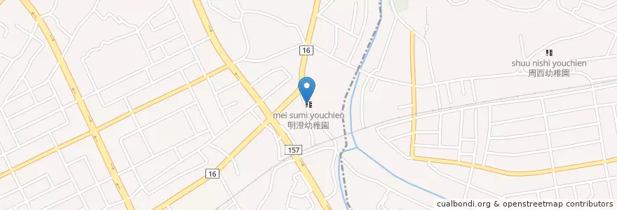 Mapa de ubicacion de 明澄幼稚園 en ژاپن, 千葉県, 富津市.