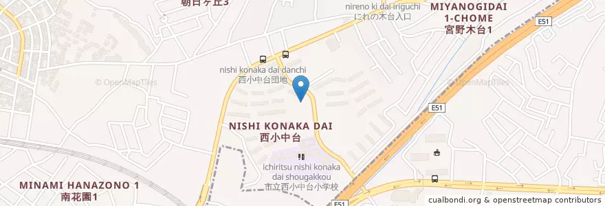 Mapa de ubicacion de 暁幼稚園 en 日本, 千葉県, 千葉市, 花見川区.