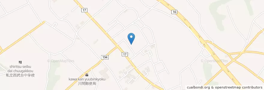 Mapa de ubicacion de 月影幼稚園 en اليابان, 千葉県, 野田市.