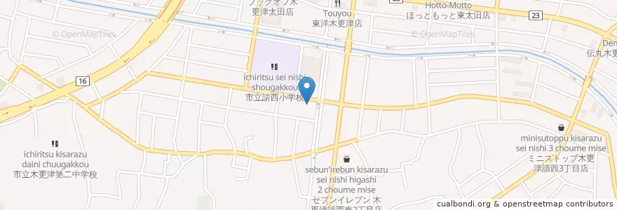 Mapa de ubicacion de 木更津むつみ保育園 en Giappone, Prefettura Di Chiba, 木更津市.