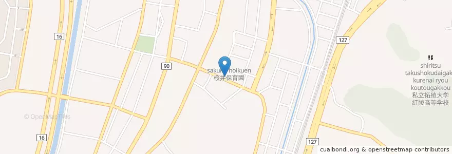 Mapa de ubicacion de 木更津警察署桜井駐在所 en 일본, 지바현, 木更津市.