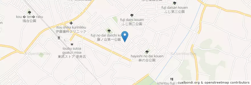 Mapa de ubicacion de 柏市立図書館藤心分館 en 日本, 千葉県, 柏市.
