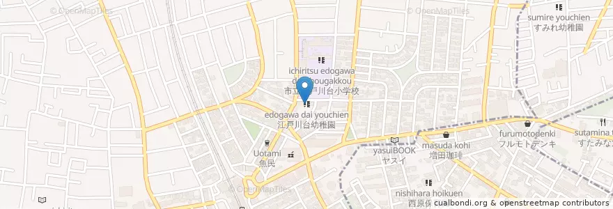 Mapa de ubicacion de 江戸川台幼稚園 en Japão, 千葉県, 流山市.