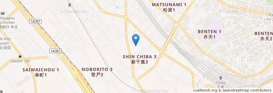 Mapa de ubicacion de 登戸幼稚園 en Japon, Préfecture De Chiba, 千葉市, 中央区.