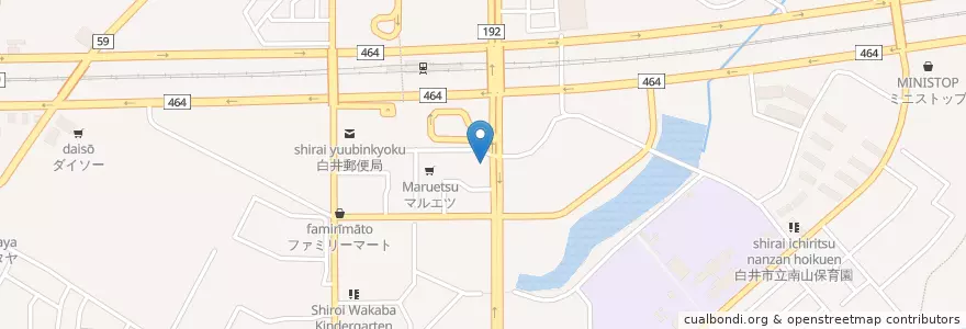 Mapa de ubicacion de 白井駅前児童館 en 日本, 千葉県.