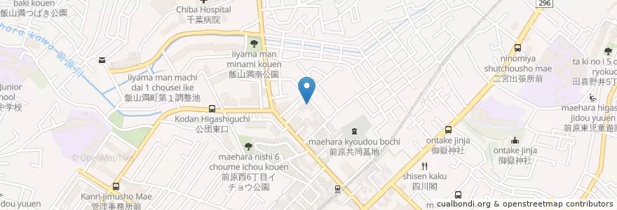 Mapa de ubicacion de 社会福祉法人かなめ会前原保育園 en ژاپن, 千葉県, 船橋市.