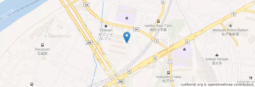 Mapa de ubicacion de 社会福祉法人ユーカリ福祉会松戸南保育園 en اليابان, 千葉県, 松戸市.