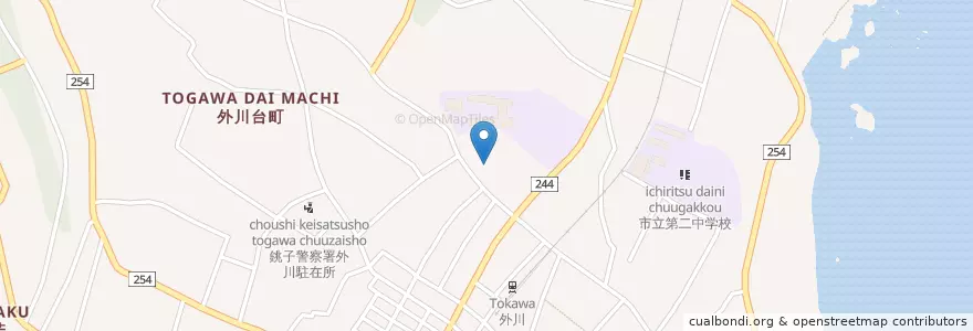 Mapa de ubicacion de 社会福祉法人外川保育園 en Japón, Prefectura De Chiba, 銚子市.