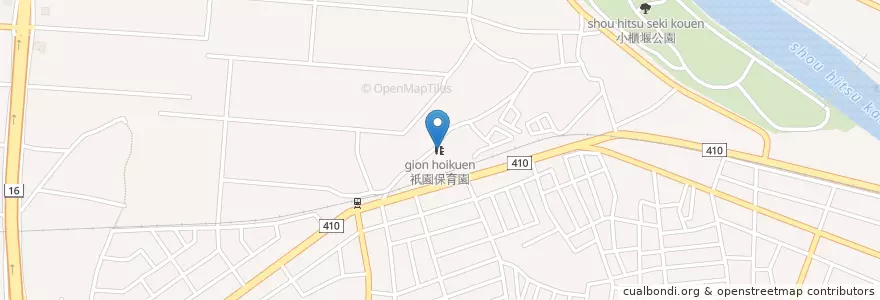 Mapa de ubicacion de 祇園保育園 en 일본, 지바현, 木更津市.
