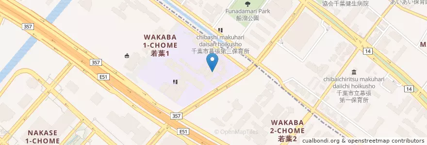 Mapa de ubicacion de 私立昭和学院秀英高等学校 en 일본, 지바현, 千葉市, 美浜区.