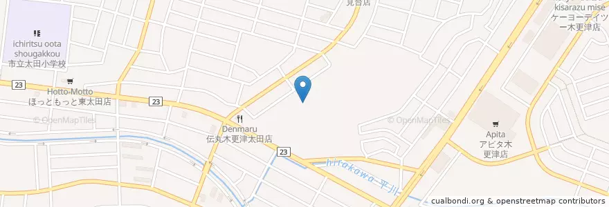 Mapa de ubicacion de 私立木更津総合高等学校 en Jepun, 千葉県, 木更津市.
