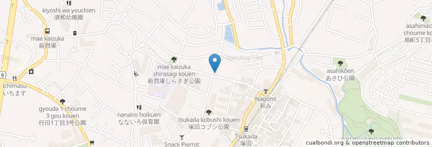 Mapa de ubicacion de 船橋塚田郵便局 en اليابان, 千葉県, 船橋市.