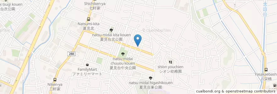 Mapa de ubicacion de 船橋夏見郵便局 en Japan, Präfektur Chiba, 船橋市.