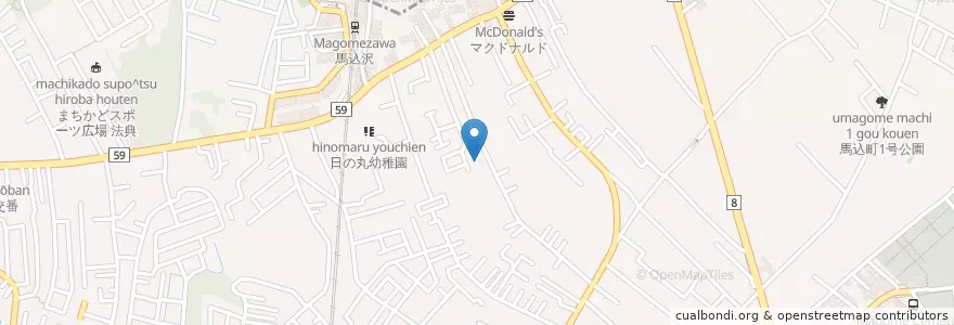 Mapa de ubicacion de 船橋警察署馬込交番 en 일본, 지바현, 船橋市.