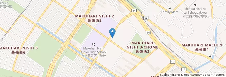 Mapa de ubicacion de 芳野学園附属幼稚園 en Япония, Тиба, 千葉市, 美浜区.