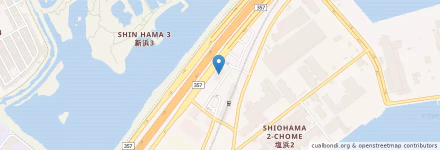 Mapa de ubicacion de 行徳警察署 en Japonya, 千葉県, 市川市.